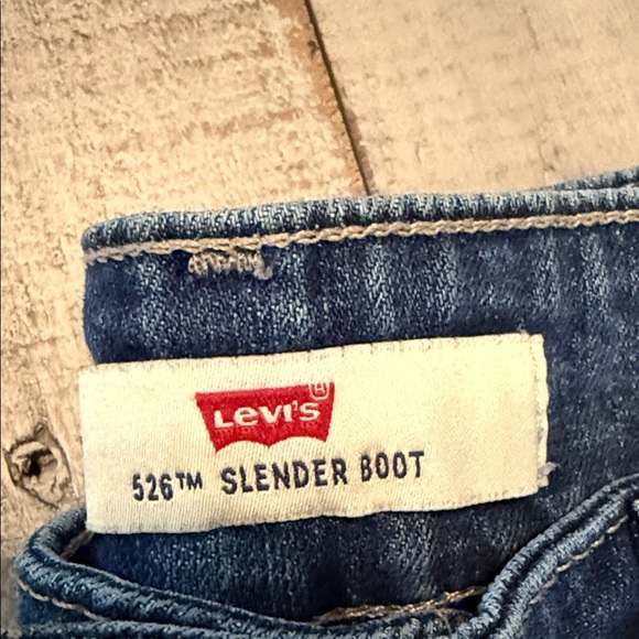 Levi's 526 Slender Boot Dark Blue Jeans Sz 32x32 Women Coastal Cowboy Y2K style - Picture 2 of 9
